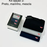 Kit 3 Camisetas Diesel Básicas