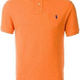 Camisa Gola Polo Ralph Lauren Masculina Custom Fit - Laranja
