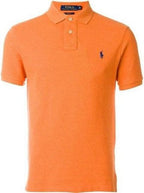 Camisa Gola Polo Ralph Lauren Masculina Custom Fit - Laranja