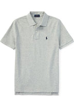 Camisa Gola Polo Ralph Lauren Masculina Custom Fit - Cinza