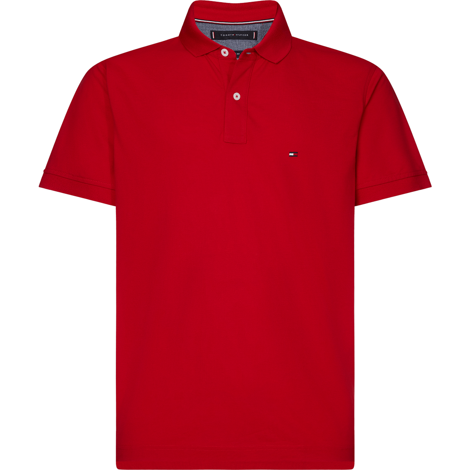Camisa Gola Polo Tommy Hilfiger Masculina Coupe Sur Ivy - Vermelha