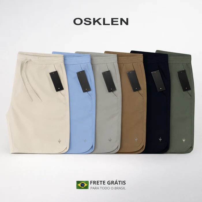 |KIT 6| Bermudas Osklen |Oferta Limitada|!  Cor: Caqui | Azul | Cinza | Marrom | Preta | Verde