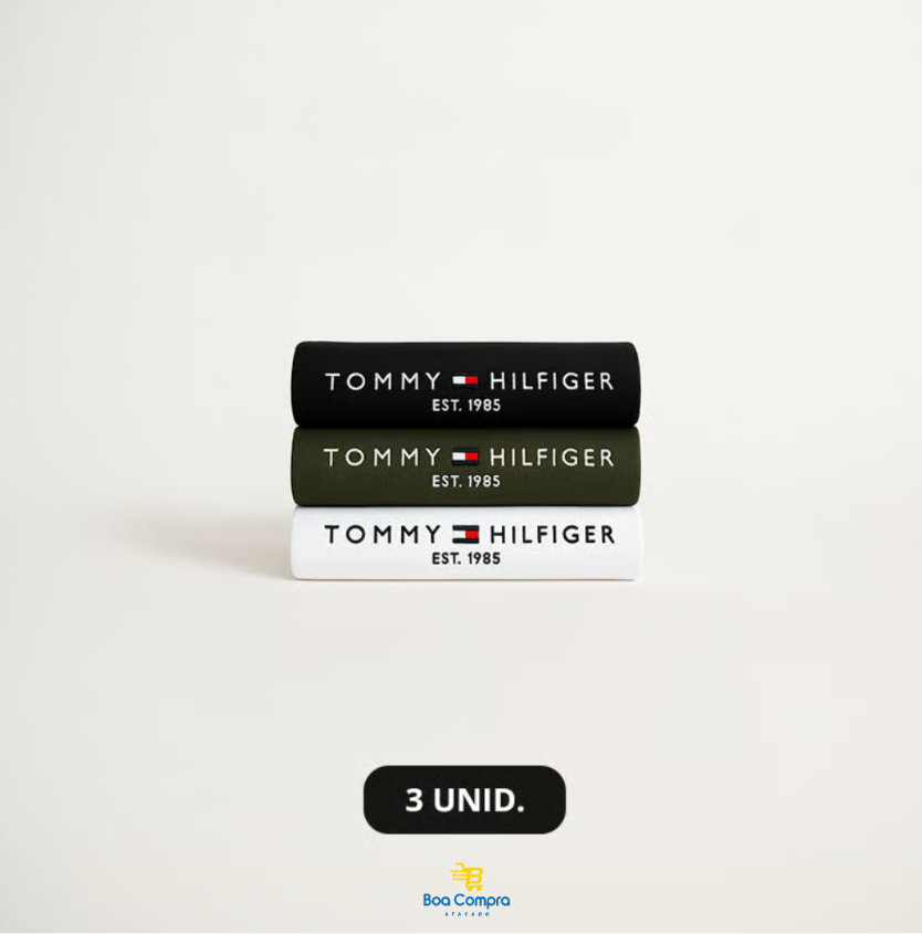 Kit 3 Camisetas Tommy 1985