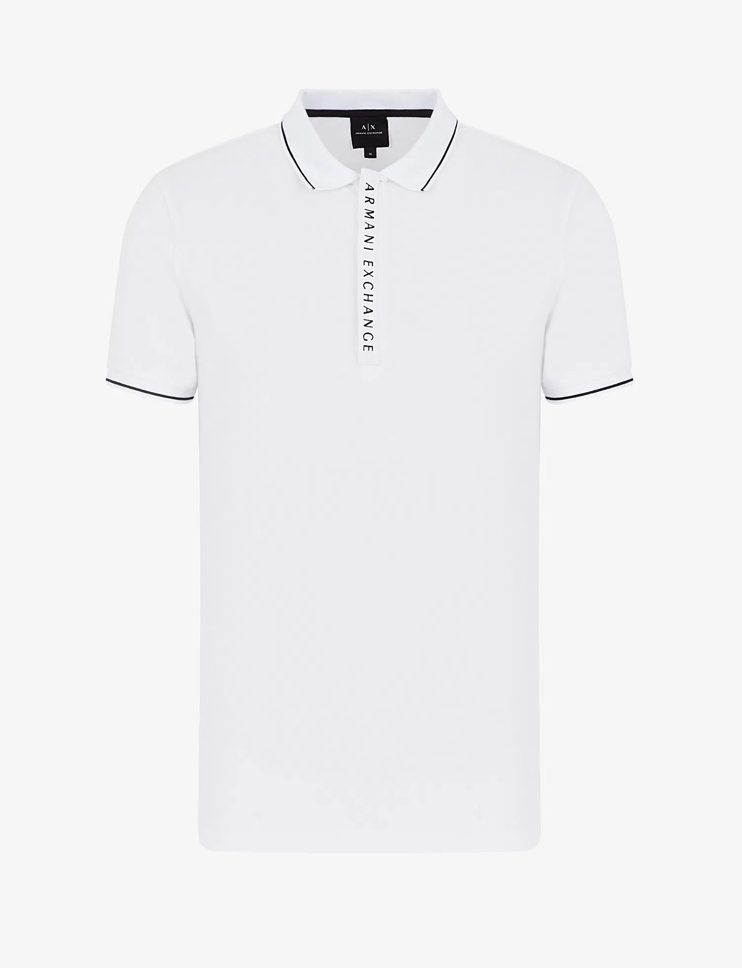 Camisa Polo Armani Exchange Slim Fit - Branca